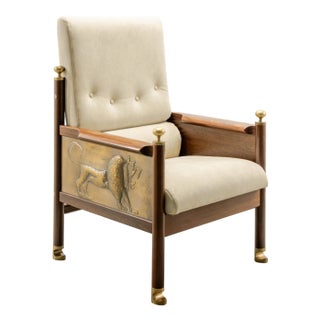 1970s Attributed to Ib Kofod-Larsen | King Solomon Armchair For Sale