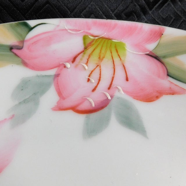 Contemporary 1910s Noritake Azelea Cake Plate Serving Tray With Gold Trim For Sale - Image 3 of 5