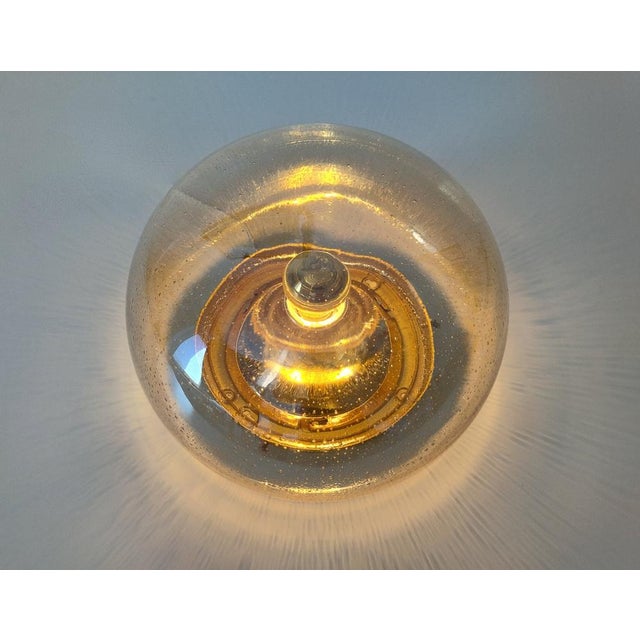 Italian Space Age Bubble Glass Ceiling Light, 1970s For Sale - Image 12 of 18