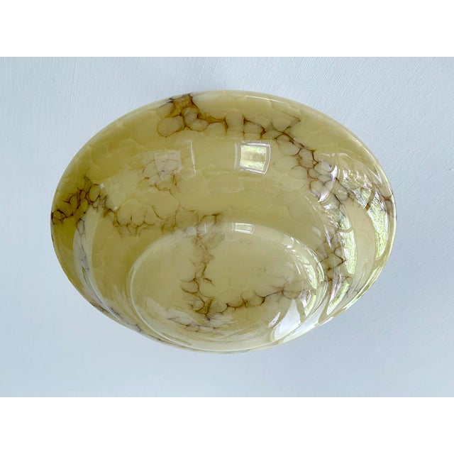 Art Deco Amber Glass Pendant Light, 1930s For Sale - Image 14 of 18