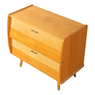 Mid-Century Shoe Cabinet in Two Tone Veneer, 1950s For Sale