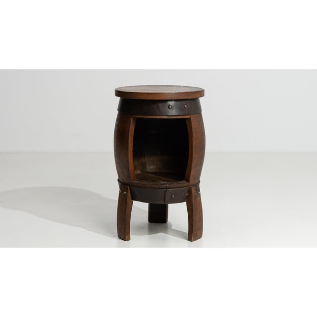 Early 20th Century Oak Barrel Bar Table For Sale - Image 10 of 12