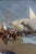 Not Yet Made - Made To Order 1908 Vintage Valencia Beach Sailboat Art Print by Joaquín Sorolla - 60" X 40" For Sale - Image 5 of 8