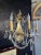 Pair of 1980s Contemporary Rococo Style Brass and Crystal Bi Level Three Light Sconces For Sale In Minneapolis - Image 6 of 12
