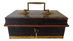 English Metal Cash Box