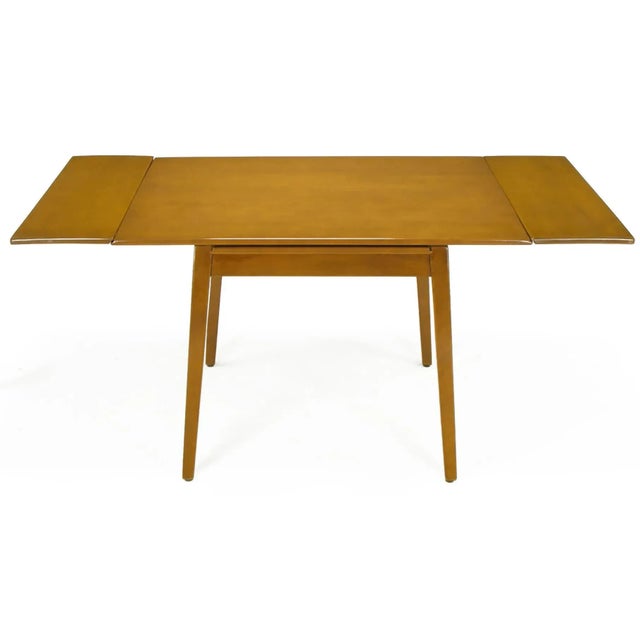 1950s Jan Kuypers Birch Draw-Leaf Dining Table by Imperial of Canada For Sale - Image 5 of 11