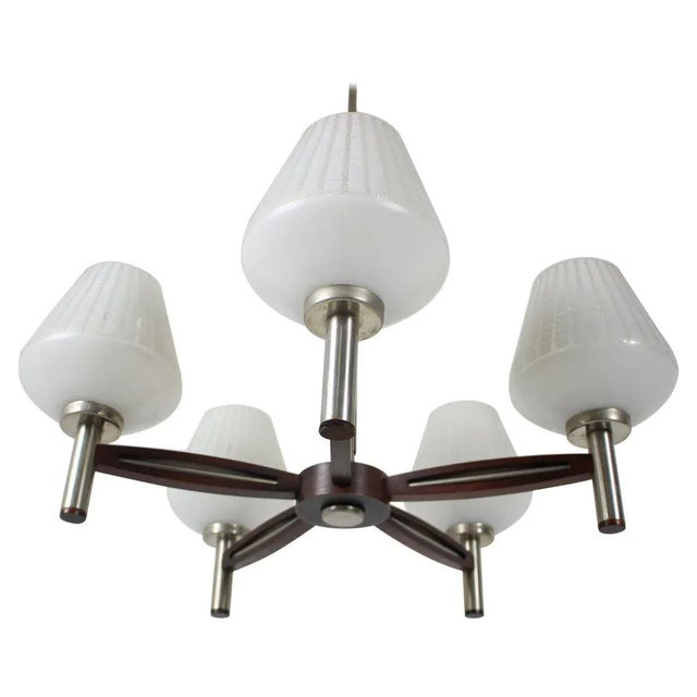 Large Mid-Century German Chandelier, 1970s For Sale - Image 12 of 12