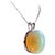 40 Carat Oval Ethiopian Opal Pendant / Necklace 14 Karat White Gold Necklace For Sale - Image 15 of 18