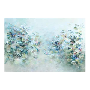 Rêver Ensemble - Soft Green Abstract Floral Landscape Painting Original Artwork by Vé Boisvert
