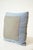 Timeless and tailored, this square throw pillow pairs a natural grey linen-look center with a crisp blue-and-white striped...