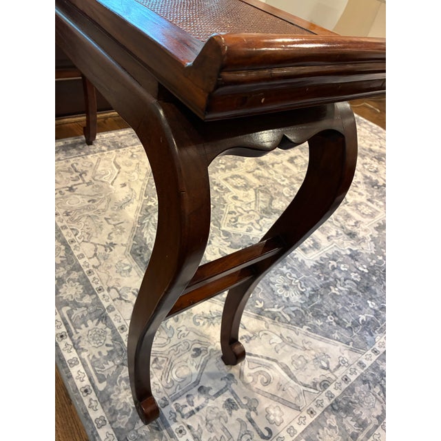 Wood 1970s Traditional/Reproduction Console Table With Chippendale & Queen Anne Influences. For Sale - Image 7 of 8