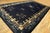 1920s Classic Greek Key Antique Peking Large Room Size Wool Blue Navy Rug For Sale - Image 4 of 11