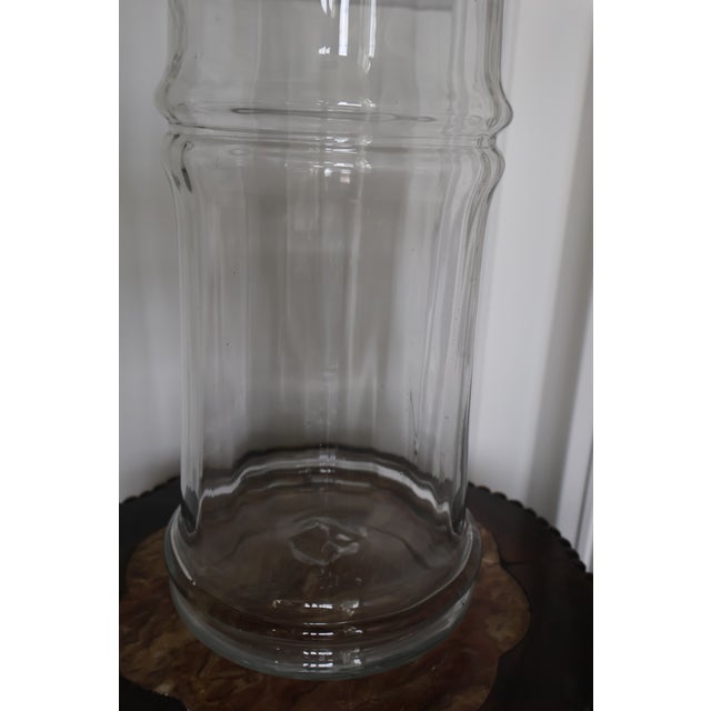 Transparent 1970s Don Shepherd for Blenko No. 7727l “Bamboo” Crystal Glass Floor Vase For Sale - Image 8 of 16