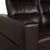 Brown Wave Leather Two-Seater Brown Espresso Manual Function Sofa from Stressless For Sale - Image 8 of 17