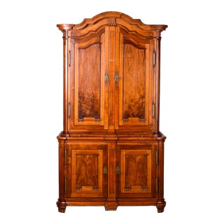 19th Century French Walnut Two Piece Cupboard For Sale