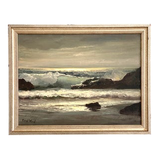 Mid-Century Seascape Oil Painting For Sale
