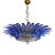 Murano Style Original Palm 36 - Blue Glasses Chandelier Ceiling Light For Sale