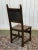 High-Backed Chair in Oak and Leather, Early 20th Century For Sale - Image 3 of 14