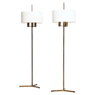 Danish Floor Lamps, 1950s, Set of 2 For Sale