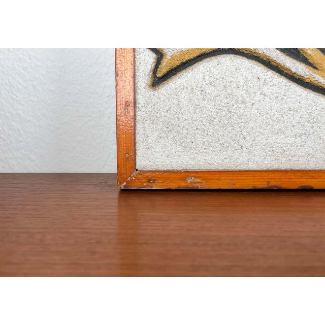 Mid-Century Modern Hand Carved Stone Wall Relief with Fish Design, 1960s For Sale - Image 6 of 18