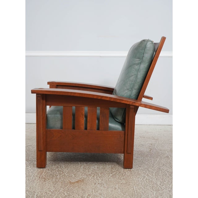 Mission Stickley Mission Cherry Morris Chair For Sale - Image 3 of 18