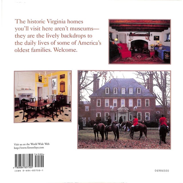 "Virginia Country: Inside the Private Historic Homes of the Old Dominion" 1998 Edwards, Betsy Wells For Sale - Image 12 of 12