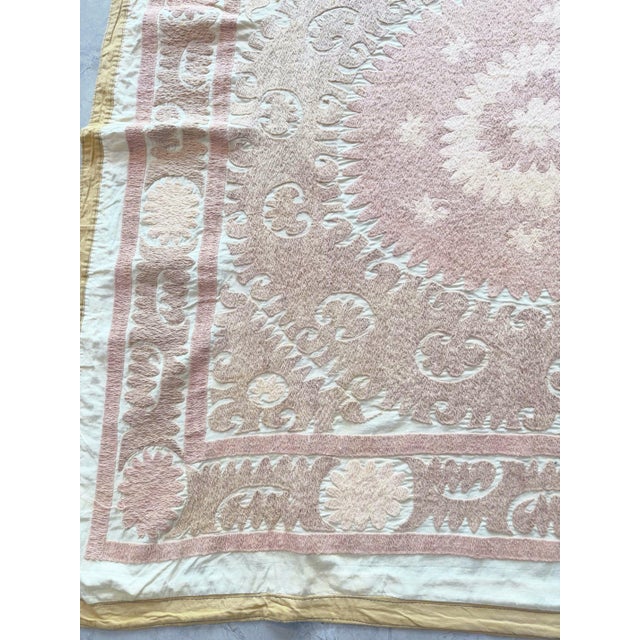 Suzani Tribal Textile - Vintage Embroidery For Sale - Image 4 of 8