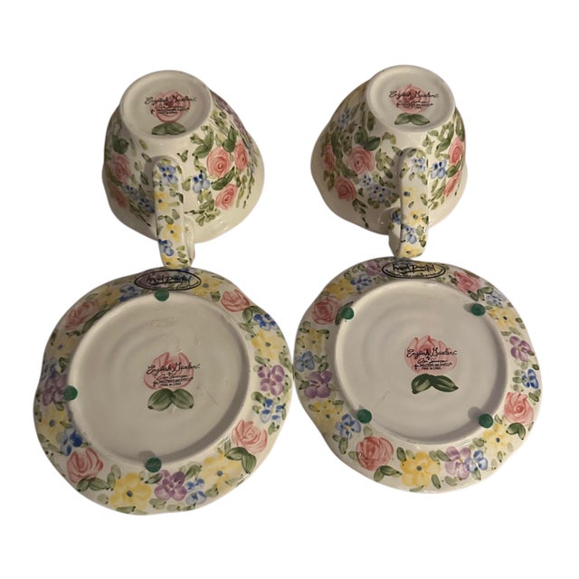 Farmhouse Vintage 'English Garden' by Don Swanson for Tabletops Unlimited - 8 Pieces For Sale - Image 3 of 12