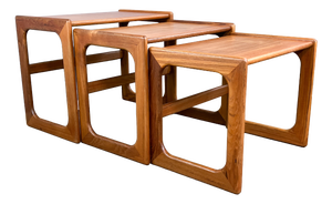 Nesting Tables in Teak from Salin Nyborg, 1960s, Set of 3