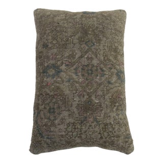Large Vintage Persian Shabby Chic Rug Pillow For Sale