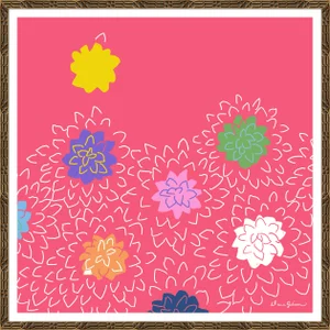 Chrysanthemums By Dana Gibson, Framed Art Print