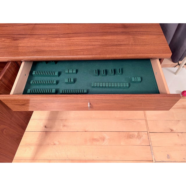 Brown Walnut Veneer Sideboard, Germany, 1970s For Sale - Image 8 of 15