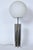 1960s Quadrilobed Polished Aluminum Table Lamp with Frosted Globe Attributed to Robert Sonneman for George Kovacs For Sale - Image 12 of 12