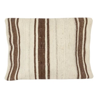 16"x24" Hand-Woven Kilim Cushion Cover. Vintage Hemp Pillowcase. Accent Pillow For Sale