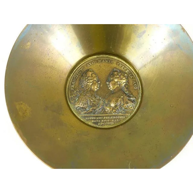 A beautiful brass coin bowl, designed and executed by Carl Auböck in the 1950s. In good condition with nice patina. This...