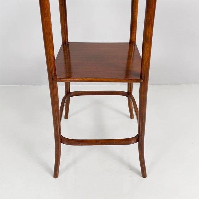 Art Deco Italian Square Wooden Pedestal, 1920s For Sale - Image 9 of 15