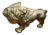 1970s Petite Brass English Bulldog Statue For Sale