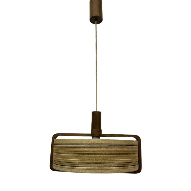Teak Hanging Lamp from Temde Leuchten, 1970s For Sale