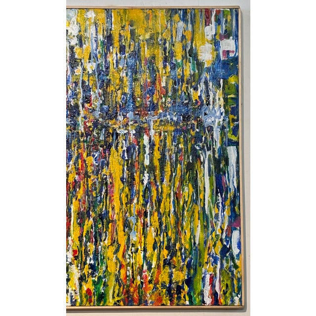 Mid 20th Century Mid Century Modern Abstract Painting by California Artist Carol Bernard 1960's For Sale - Image 5 of 8