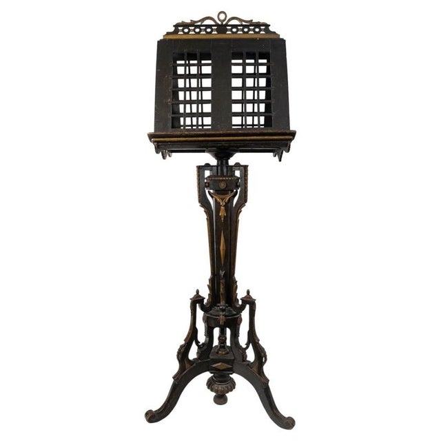 Polychrome Wooden Music Stand, 18th Century For Sale - Image 10 of 10