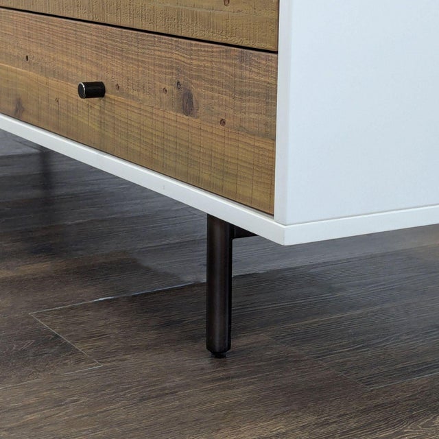 West Elm Reclaimed Wood Media Console For Sale - Image 9 of 10