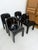 Black Universal Chairs by Joe Colombo for Kartell, Italy, 1967, Set of 4 For Sale - Image 10 of 13
