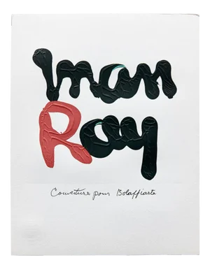 Limited Edition Red & Black Photolithography R by Man Ray, 1975