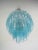Mazzega Murano Three-Tier Murano Glass Tube Chandelier in Blue Glasses For Sale - Image 4 of 10