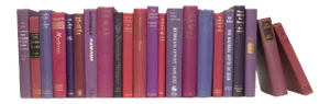 Decorative Books - Vintage Berry Books - Purple Books by the Foot