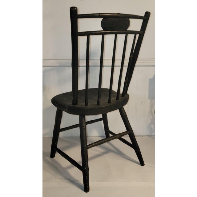 Late 19th Century 19Thc Children's Windsor Chairs in Original Paint For Sale - Image 5 of 9