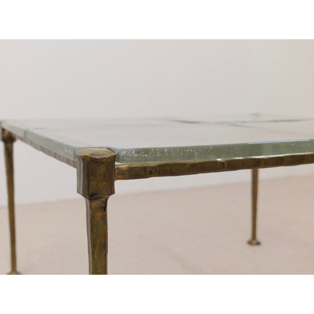 Large Square Bronze Coffee Table by Lothar Klute, 1980s For Sale - Image 11 of 14