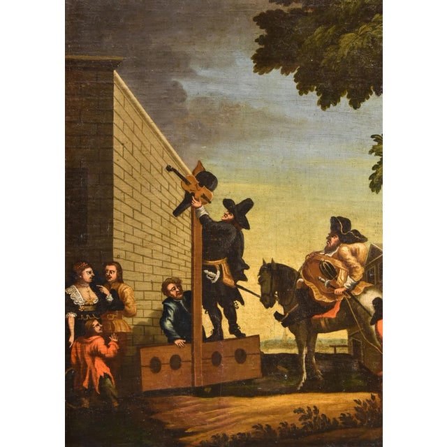 Baroque Samuel Butler Hogarth, Hudibras Triomphante, 1700s, Oil on Canvas For Sale - Image 3 of 13