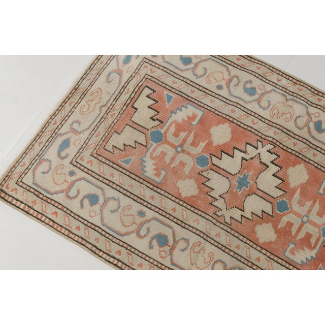 Mid 20th Century Small Oushak Area Carpet For Sale - Image 9 of 9