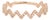Diamond Zig Zag Ring Sz 7 Chevron Band 14k Rose Gold Fine Estate Jewelry For Sale
